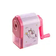 Manual Hand Crank Pencil Sharpener - Cartoon Design