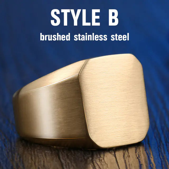 Titanium Steel Ring - Minimalist Men's Accessory