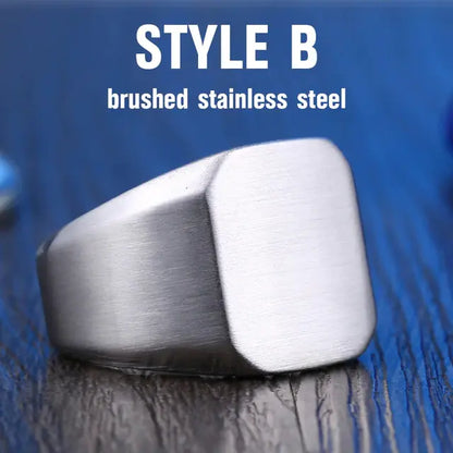 Titanium Steel Ring - Minimalist Men's Accessory