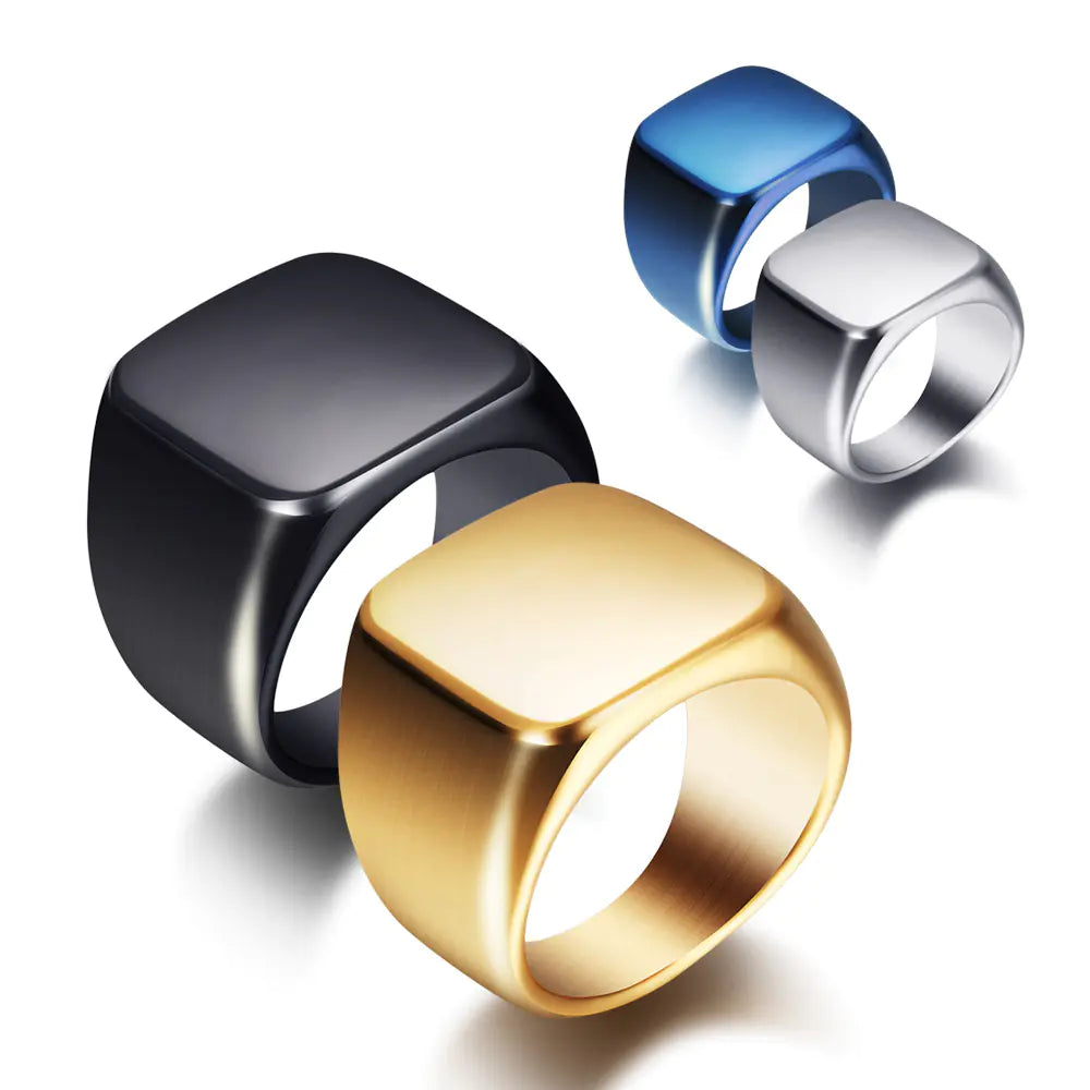 Titanium Steel Ring - Minimalist Men's Accessory