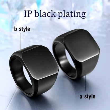 Titanium Steel Ring - Minimalist Men's Accessory