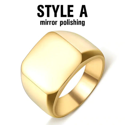 Titanium Steel Ring - Minimalist Men's Accessory