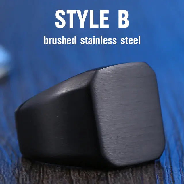Titanium Steel Ring - Minimalist Men's Accessory